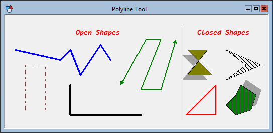 Polyline Tool Examples
